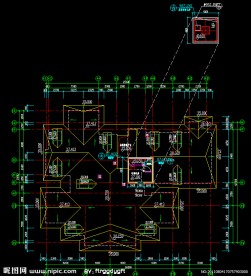 4号楼屋顶平面图