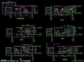 核心筒平面放大图