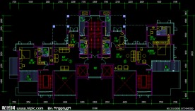 复式上层户型平面图