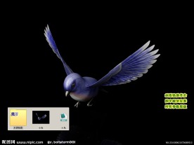 蓝色小鸟3D模型建模