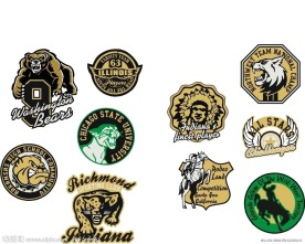 都市风格运动服装印花