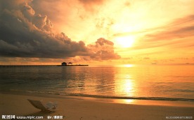 海边日出
