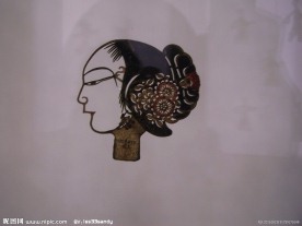 皮影女人头像