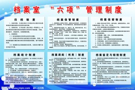 档案室“六项”管理制度