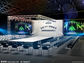 T型台 舞台效果图 3D