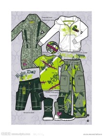 服装设计手稿 针织运动服系列