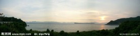 日落大海