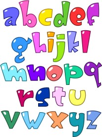 卡通英文字母