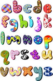 卡通英文字母