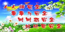 学校安全展板