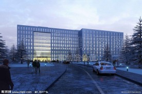 北京中职党校建筑效果图