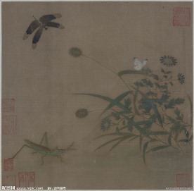 写生草虫图