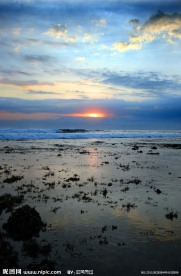 夕阳海景