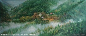 水粉风景画