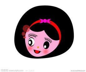 卡通小女孩头像