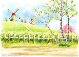 春天风景插画