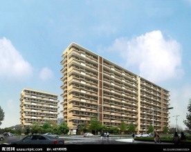 小区景观绿化效果图