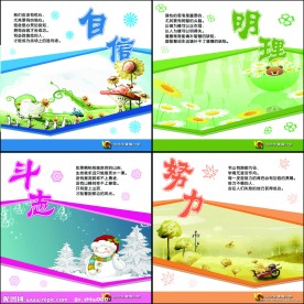 校园诚信标语展板