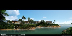 别墅景观效果图