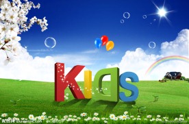 快乐幸福草地风景