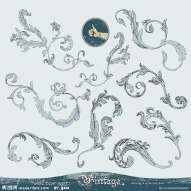 古典花纹欧式花纹花边装饰元素