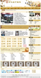 古典风格中医院网站模板