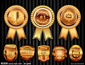 金色认证勋章标签 （含EPS AI）