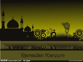 梦幻花纹清真寺剪影