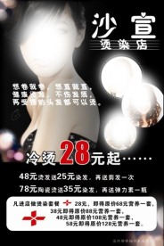 沙宣美发宣传海报