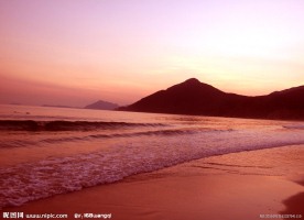 夕阳大海