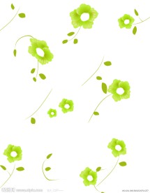 西湖梦绿叶移门图案