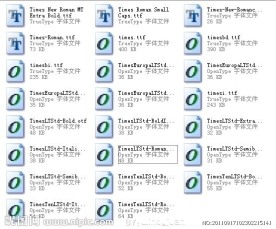 Times系列字体