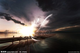 夕阳海岸