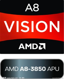 AMD A8 3850 APU LOGO 矢量图