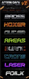 Action Pack V1 精品PS字体动作