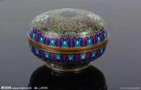 掐丝珐琅宝相花纹盒