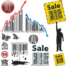 条形码销售标签贴纸