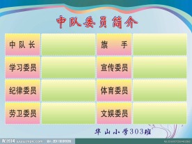 中队委员简介