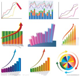 财务数据分析统计图标