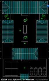 四合院屋顶平面