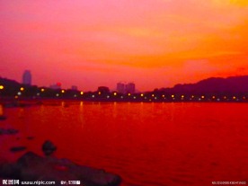 海边的晚霞(非高清)
