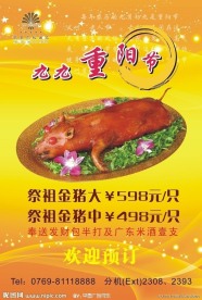 九九重阳节海报