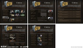 欧美游戏网页模版