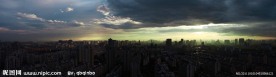 都市傍晚风景