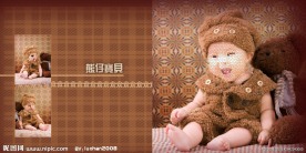 熊仔宝贝儿童摄影模板