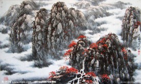 风景水墨画