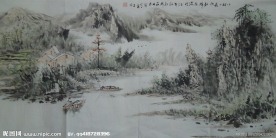 风景水墨画