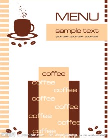 咖啡coffee菜单模板