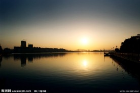 星湖湾 日落