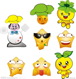 QQ签到表情可爱笑脸CDR